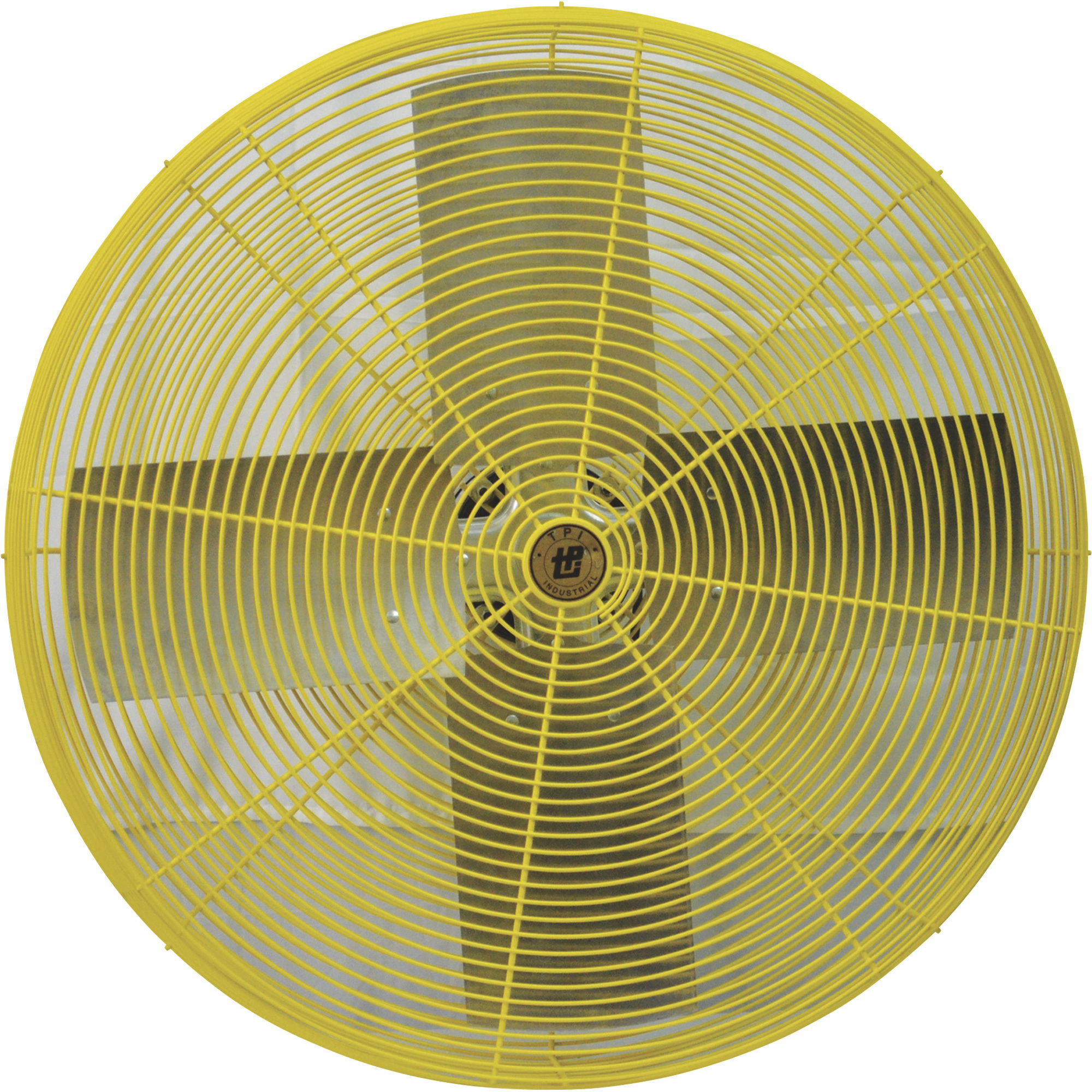 TPI Maximum-Duty Wall Mount Fan Head - 30in. Dia., 9850 CFM, 2-Speed, Yellow, Model# HDH 30